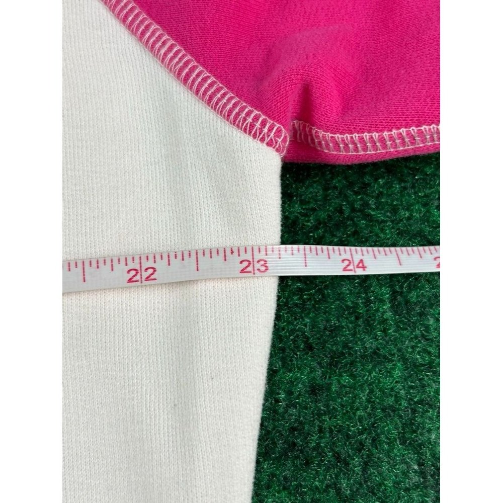 Levi’s Raglan White & Pink Crewneck Sweathirt Mens Size Small - Picture 4 of 11